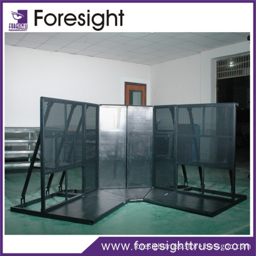 Hot sale black powder coated retractable crowd control barrier with colored belt